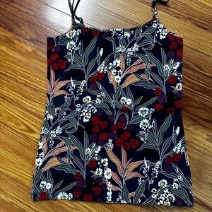 LOFT Navy Floral Camisole Top